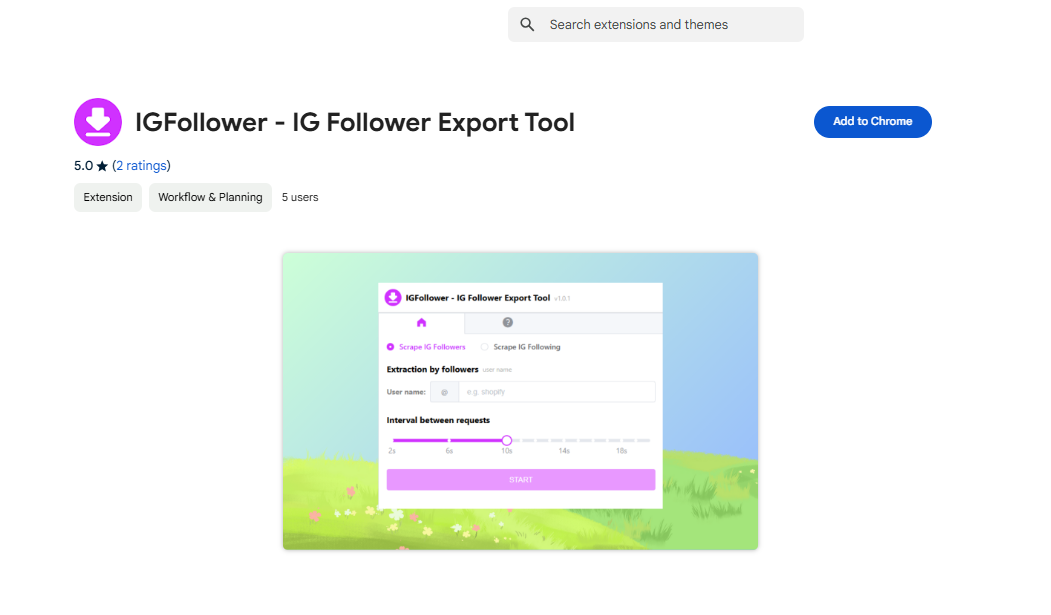 IGFollower - IG Follower Export Tool